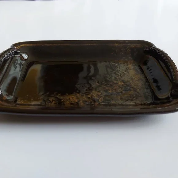Beautiful Rectangular Pottery Tray - Picture 4 of 12